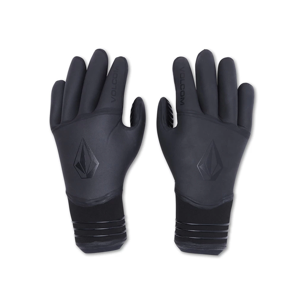 Volcom 3mm 5-Finger Wetsuit Glove - Black 4 Volcom 3mm 5-Finger Wetsuit Glove - Black - Image 3