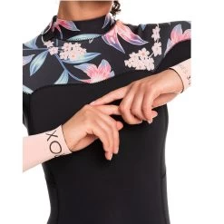 Roxy Swell Series Womens 4/3mm Back Zip Wetsuit -Anthracite Paradise -Passion Sports Store 0001 erjw103124 roxy w kvj6 frt3