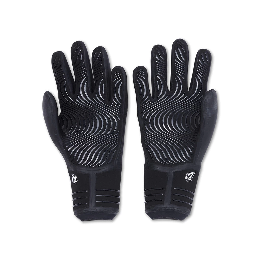 Volcom 3mm 5-Finger Wetsuit Glove - Black 3 Volcom 3mm 5-Finger Wetsuit Glove - Black - Image 2