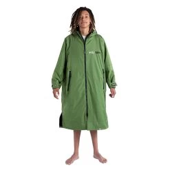 Dryrobe® Advanced Long Sleeve Changing Robe - Dark Green/Black