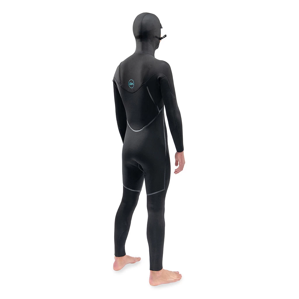 Dakine Mens Mission 4/3mm Chest Zip Hooded Wetsuit - 22/Black 5 Dakine Mens Mission 4/3mm Chest Zip Hooded Wetsuit - 22/Black - Image 3
