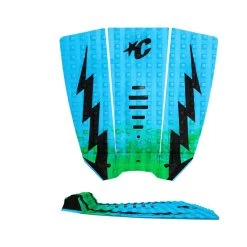 Creatures Mick Fanning Lite Small Wave Traction Pad - Green Fade Cyan Black