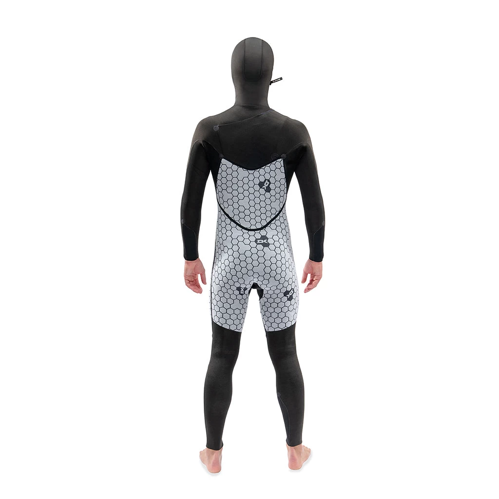 Dakine Mens Mission 4/3mm Chest Zip Hooded Wetsuit - 22/Black 7 Dakine Mens Mission 4/3mm Chest Zip Hooded Wetsuit - 22/Black - Image 5
