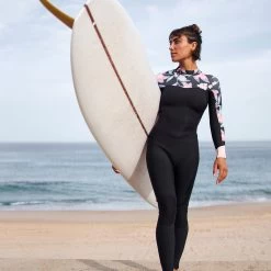 Roxy Swell Series Womens 4/3mm Back Zip Wetsuit -Anthracite Paradise -Passion Sports Store 0006 erjw103124 roxy l kvj6 frt2