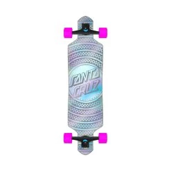 Santa Cruz Prismatic Dot Cruzer Drop Thru Skateboard 9.0" X 36"