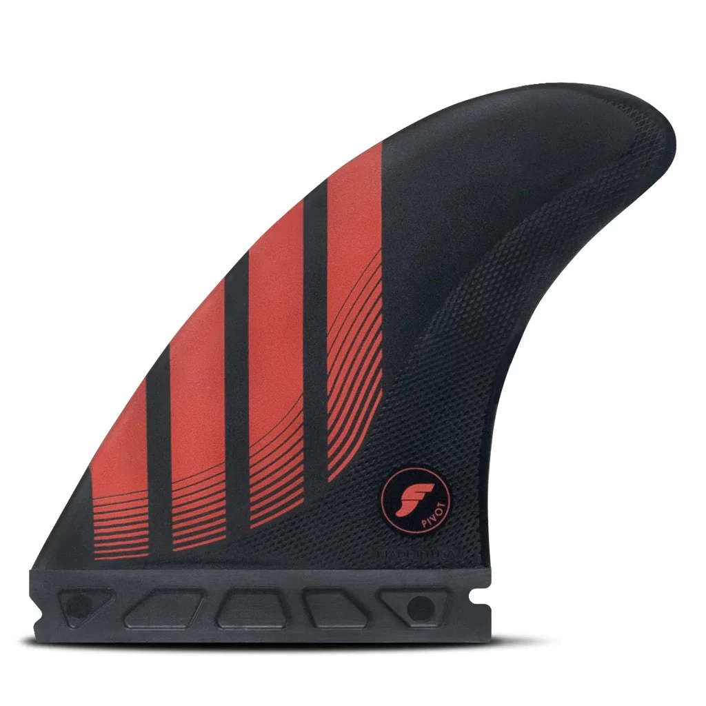 Futures Fins - P8 Alpha Tri-Fin Set - Carbon/Red 3 Futures Fins - P8 Alpha Tri-Fin Set - Carbon/Red