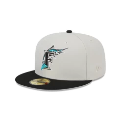Florida Marlins New Era World Class Back Patch 59FIFTY Fitted Hat