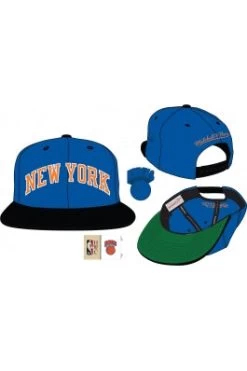 New York Knicks Mitchell & Ness Current Logo Wool 2-Tone Snapback Adjustable Hat
