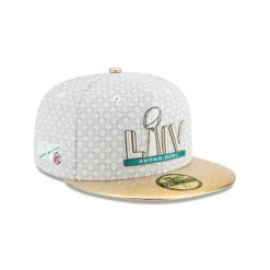 NEW ERA Super Bowl LIV Gold Metallic Visor 59FIFTY Fitted