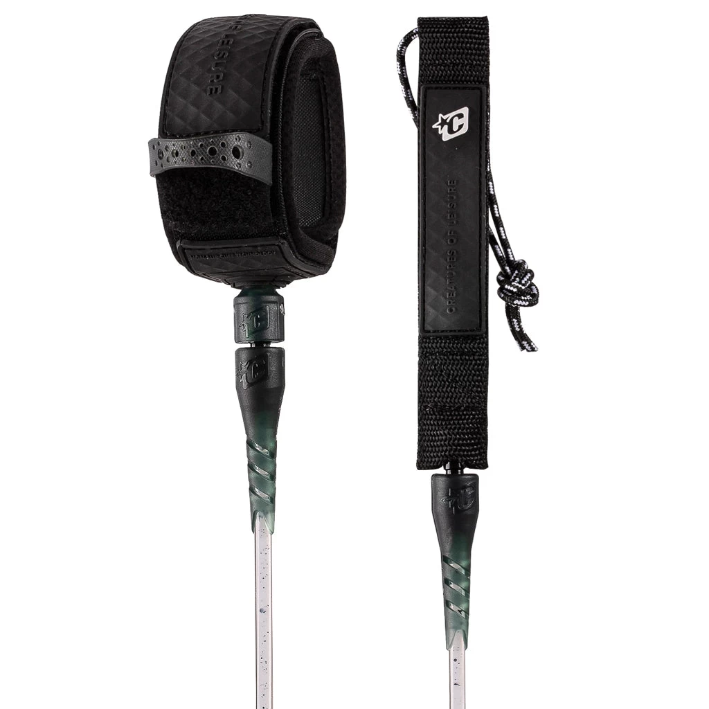 Creatures 7' Reliance Pro Leash - White Speckle/Black 4 Creatures 7' Reliance Pro Leash - White Speckle/Black - Image 2