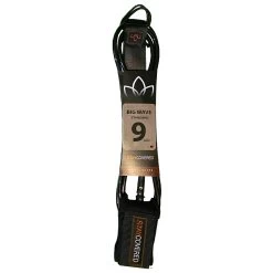 Stay Covered Big Wave Standard Surf Leash - 9'x5/16 -Passion Sports Store big wave standard black9