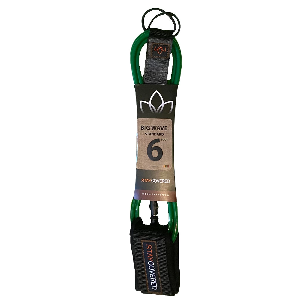 Stay Covered Big Wave Standard Surf Leash - 6'x5/16 3 Stay Covered Big Wave Standard Surf Leash - 6'x5/16