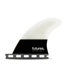 Futures Fins - QD2 3.75 Flat HC Quad Rear Fin Pair - Light Grey/Black