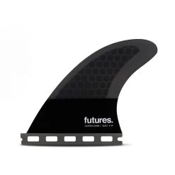 Futures Fins - QD2 4.15 Flat HC Quad Rear Fin Pair - Dark Grey/Black