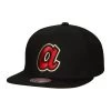 Mitchell & Ness Team Classic Snapback Coop Atlanta Braves -Passion Sports Store hhss6483 abryypppblck 1