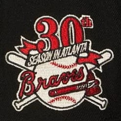 Mitchell & Ness Team Classic Snapback Coop Atlanta Braves -Passion Sports Store hhss6483 abryypppblck 3