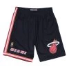 Men's Mitchell & Ness NBA Swingman Road Shorts Heat 96-97 -Passion Sports Store smshgs18239 mheblck96 1