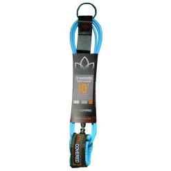 Stay Covered Standard Surf Leash - 10' X 1/4" 14 Stay Covered Standard Surf Leash - 10' X 1/4" -Passion Sports Store standard leash cyanblue 10