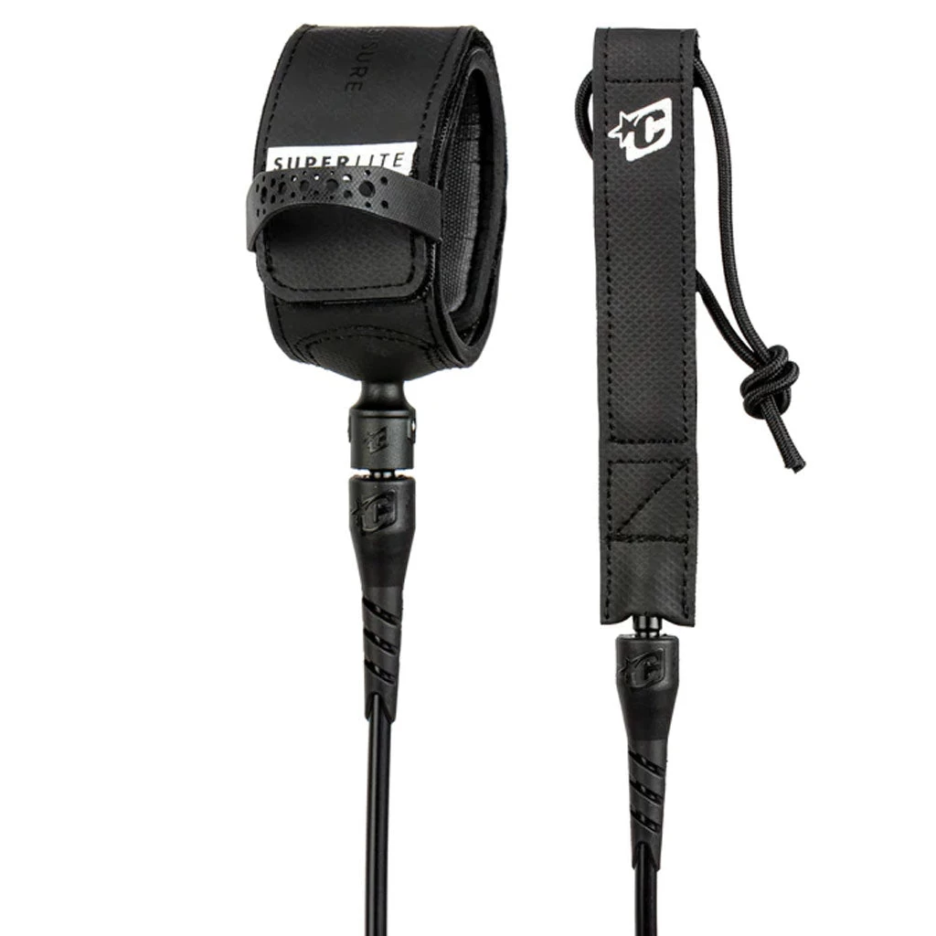 Creatures 6' Superlite Lite Leash - Black/Silver 3 Creatures 6' Superlite Lite Leash - Black/Silver