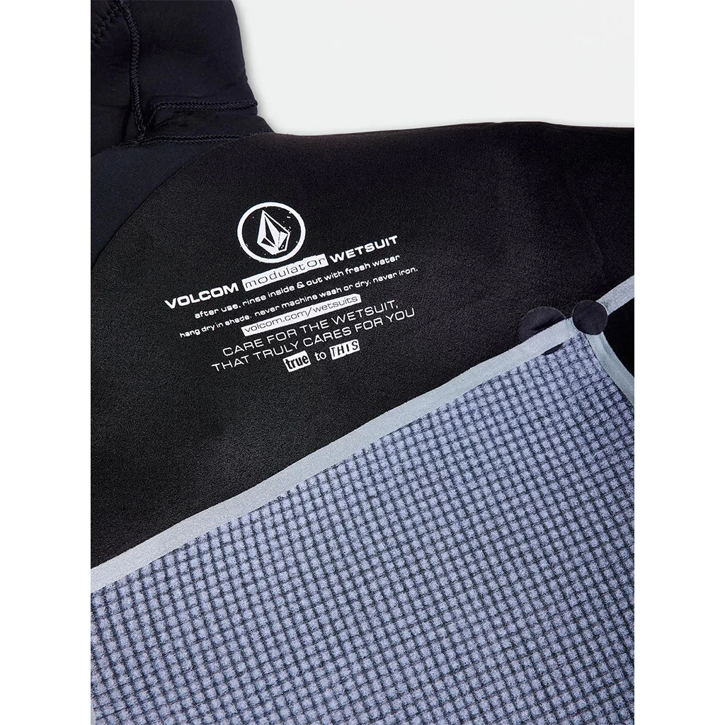 Volcom Modulator 5/4/3mm Hooded Chest Zip Wetsuit - Black - W23 9 Volcom Modulator 5/4/3mm Hooded Chest Zip Wetsuit - Black - W23 - Image 7
